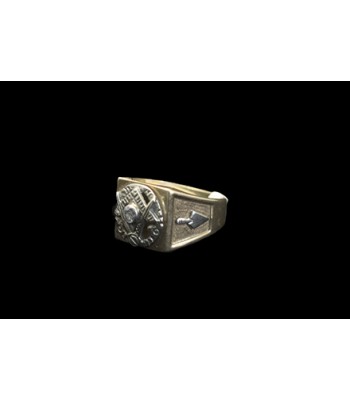 SOLD - Masonic Gold Ring with Diamond